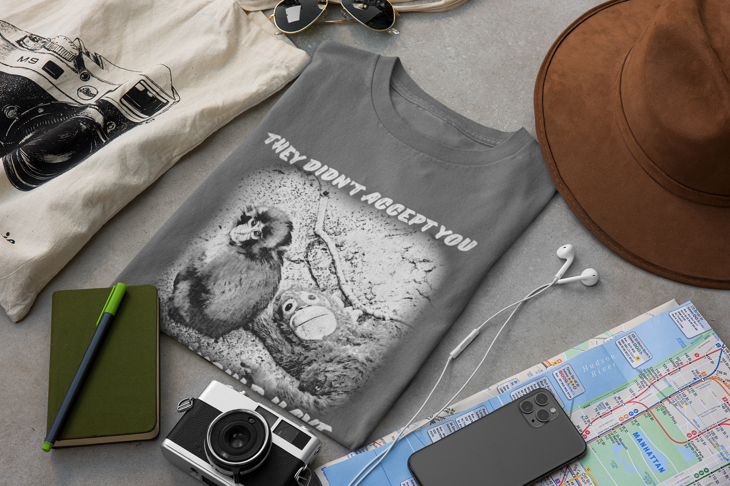 PUNCH THE BABY MONKEY SHIRT: T.D.A.Y. B.I.W.H
