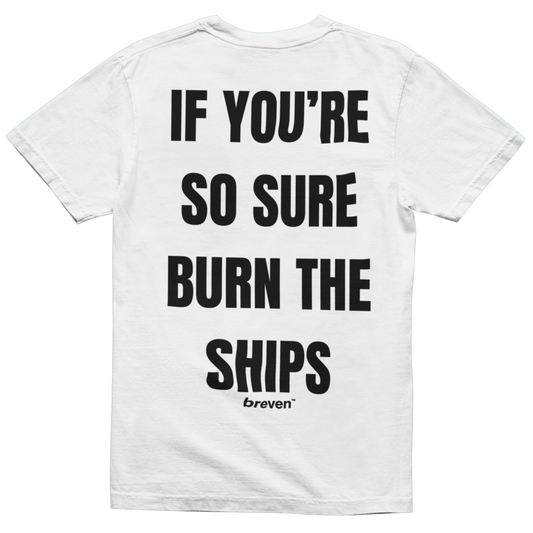 IF YOU ARE SO SURE, BURN THE SHIPS